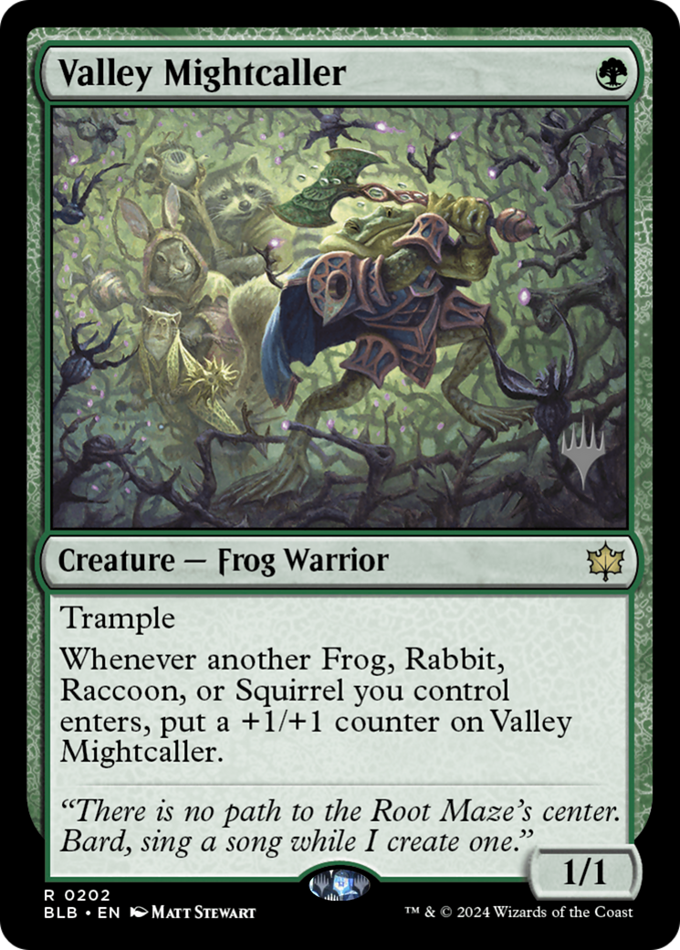 Valley Mightcaller (202) - Bloomburrow Promos