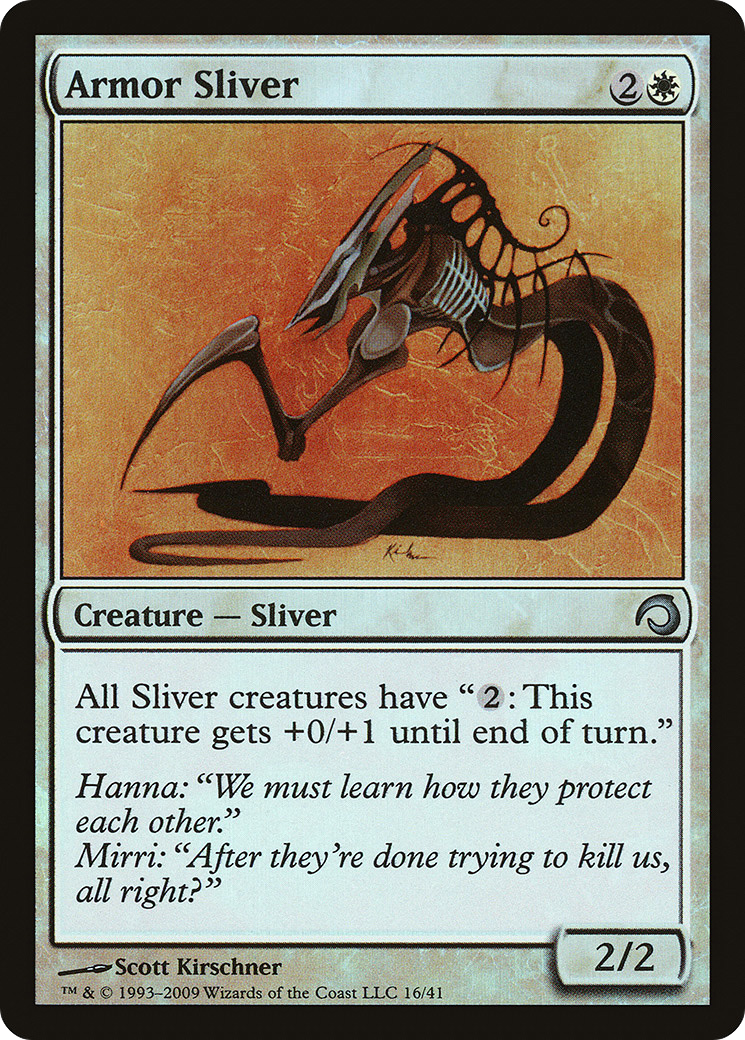 Armor Sliver (016) Foil - Premium Deck Series: Slivers