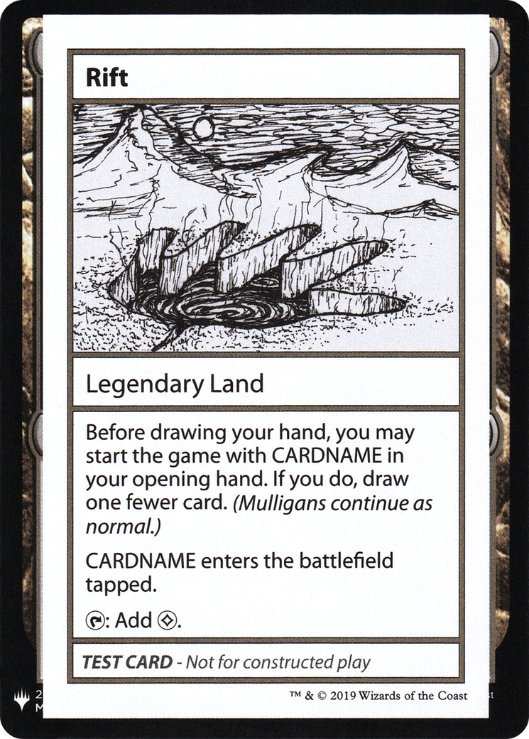 Rift - Mystery Booster Playtest Cards 2019