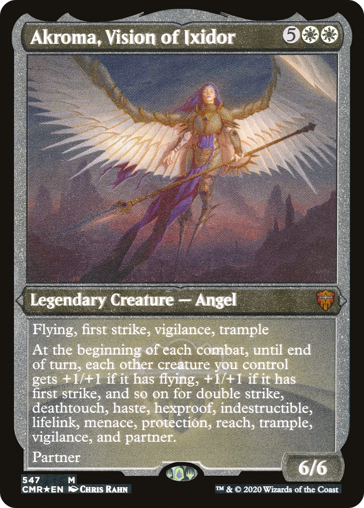 Akroma, Vision of Ixidor (547) Etched - Commander Legends