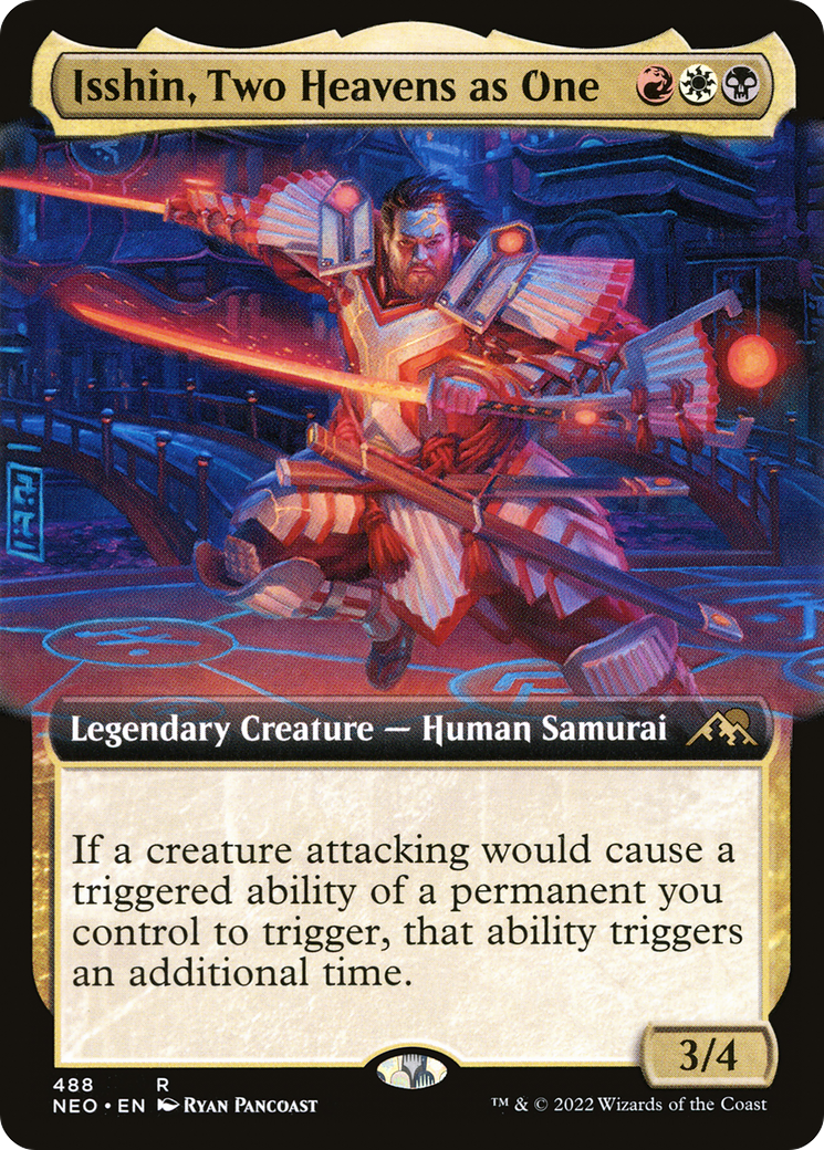 Isshin, Two Heavens as One (Extended Art) (488) Foil - Kamigawa: Neon Dynasty