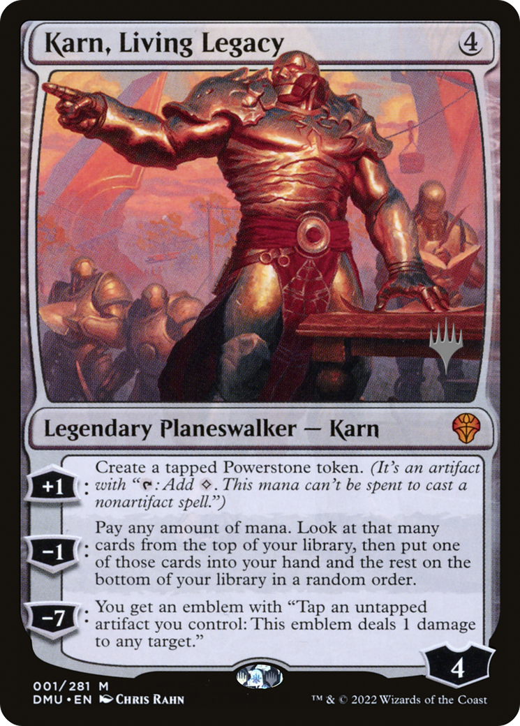 Karn, Living Legacy (01p) - Dominaria United Promos
