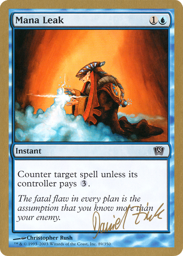 Mana Leak - 2003 Daniel Zink (8ED) - World Championship Decks 2003