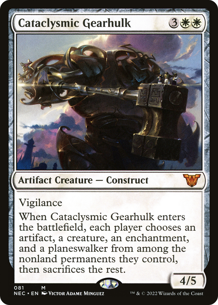 Cataclysmic Gearhulk (081) - Neon Dynasty Commander