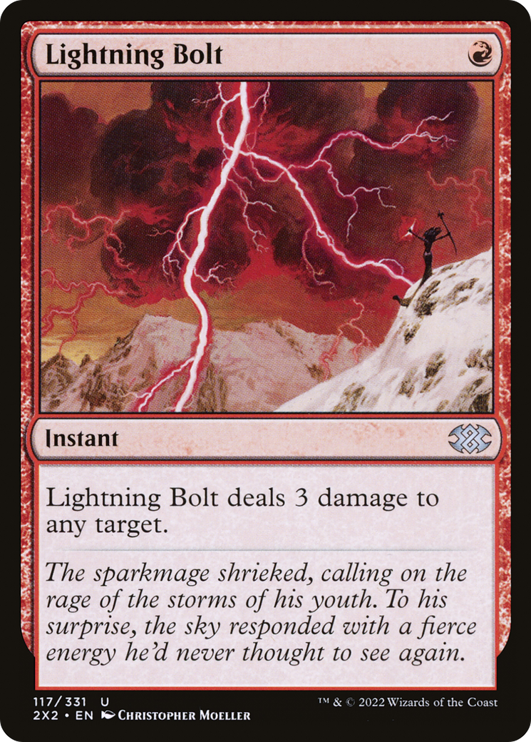 Lightning Bolt (117) Foil - Double Masters 2022