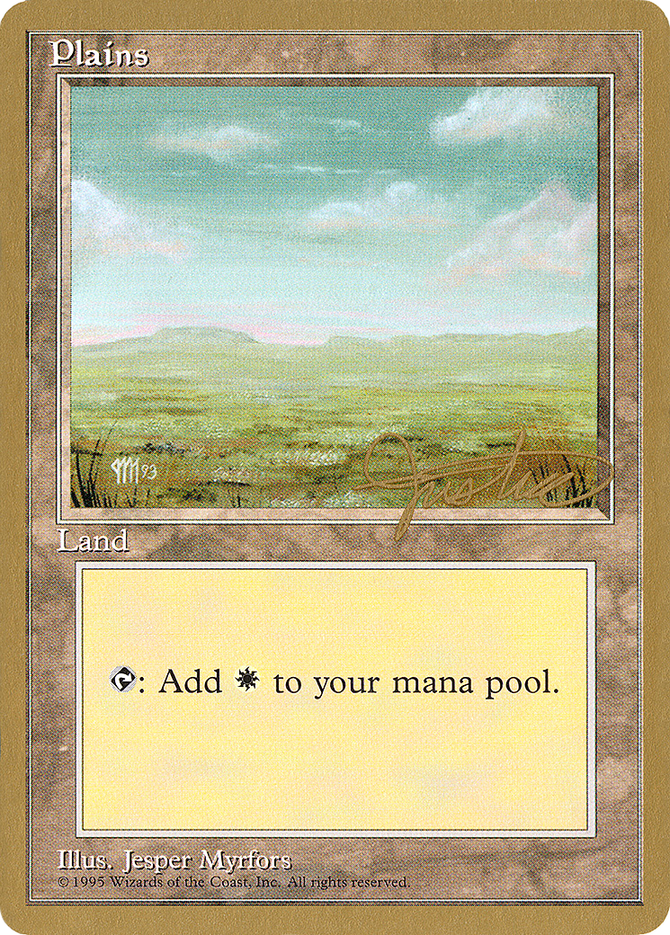Plains (A) - 1996 Mark Justice (4ED) - Pro Tour Collector Set