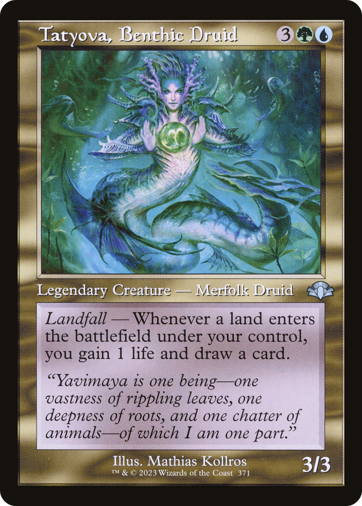 Tatyova, Benthic Druid (Retro) (371) Foil - Dominaria Remastered