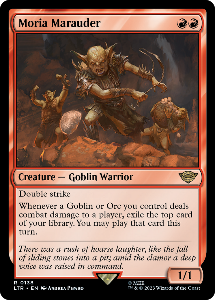 Moria Marauder (138) Foil - The Lord of the Rings: Tales of Middle-earth
