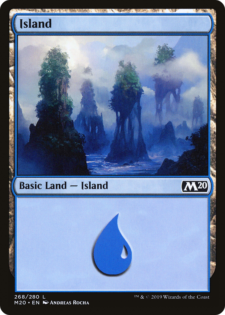 Island (268) Foil - Core Set 2020