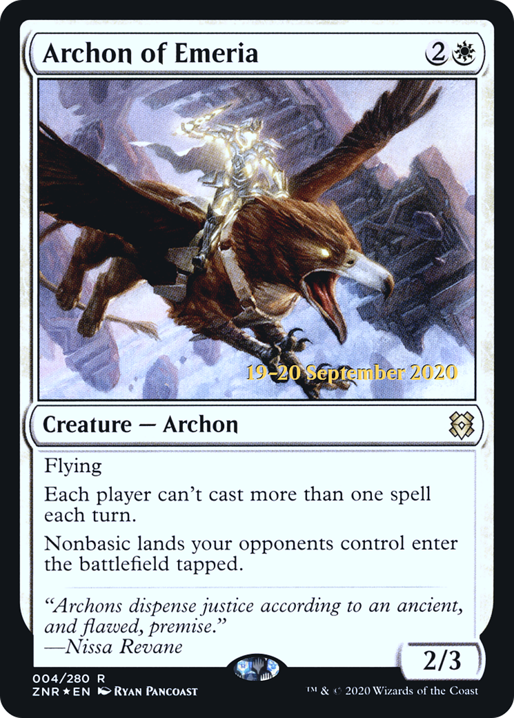 Archon of Emeria (04s) Foil - Zendikar Rising Promos