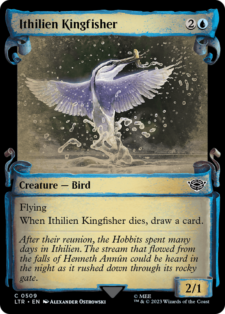Ithilien Kingfisher (Showcase) (509) Foil - The Lord of the Rings: Tales of Middle-earth