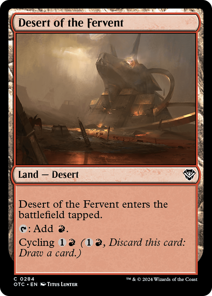 Desert of the Fervent (284) - Outlaws of Thunder Junction Commander