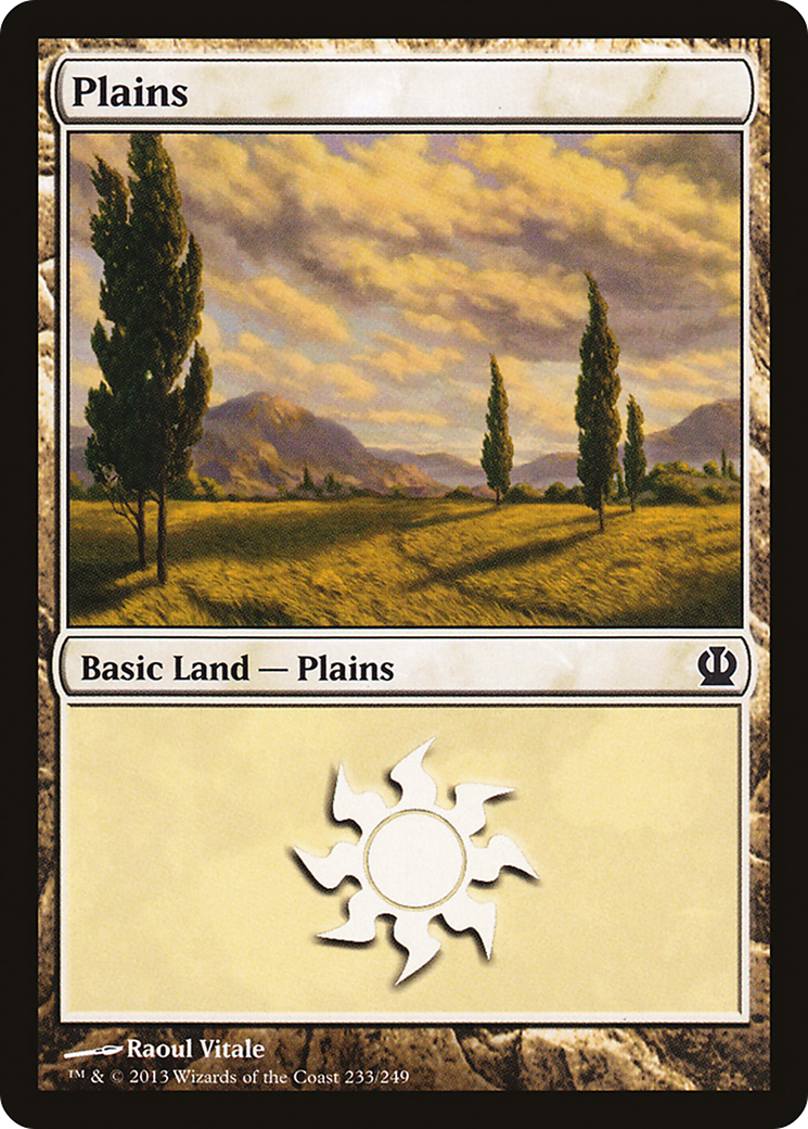 Plains (233) Foil - Theros