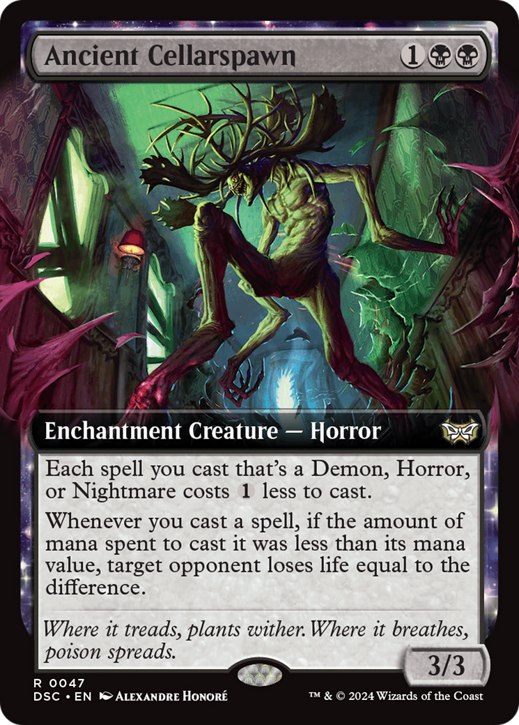 Ancient Cellarspawn (Extended Art) (047) - Duskmourn: House of Horror Commander