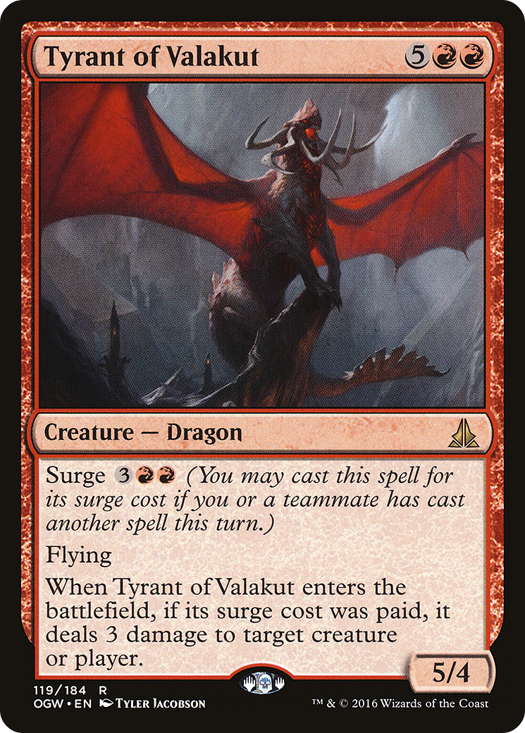 Tyrant of Valakut (119) Foil - Oath of the Gatewatch