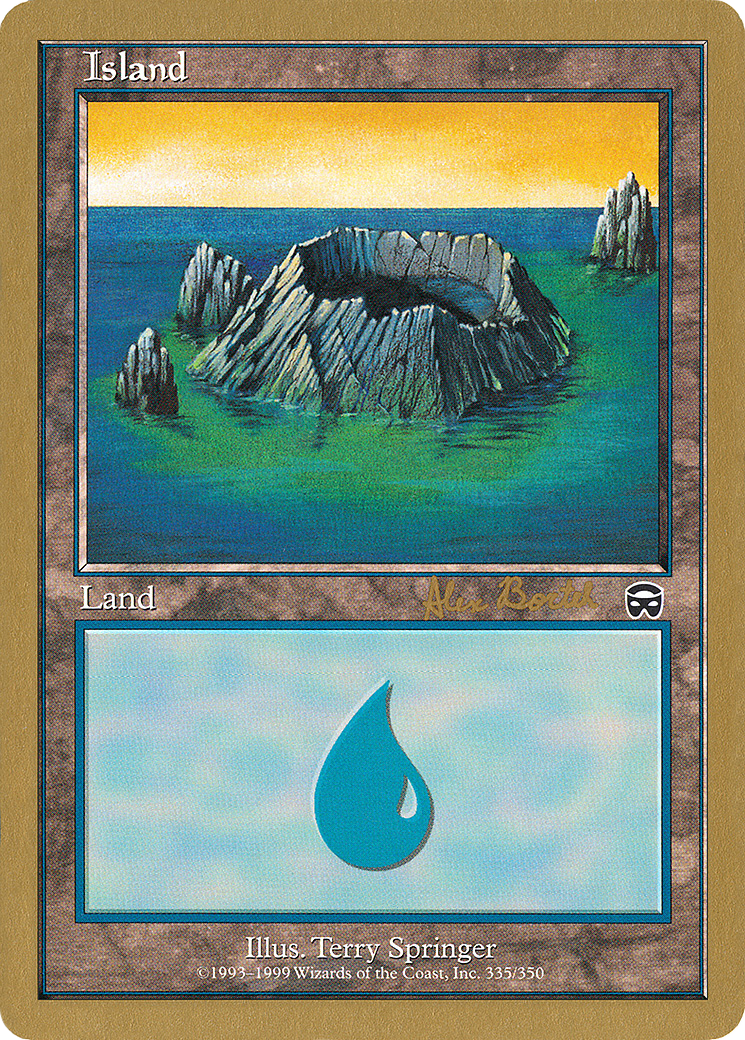 Island (335) - 2001 Alex Borteh (7ED) (Retro) - World Championship Decks 2001