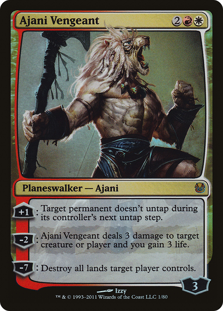 Ajani Vengeant (001) Foil - Duel Decks: Ajani vs. Nicol Bolas