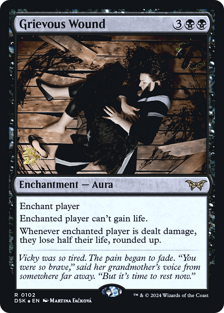 Grievous Wound (102) Foil - Duskmourn: House of Horror Promos