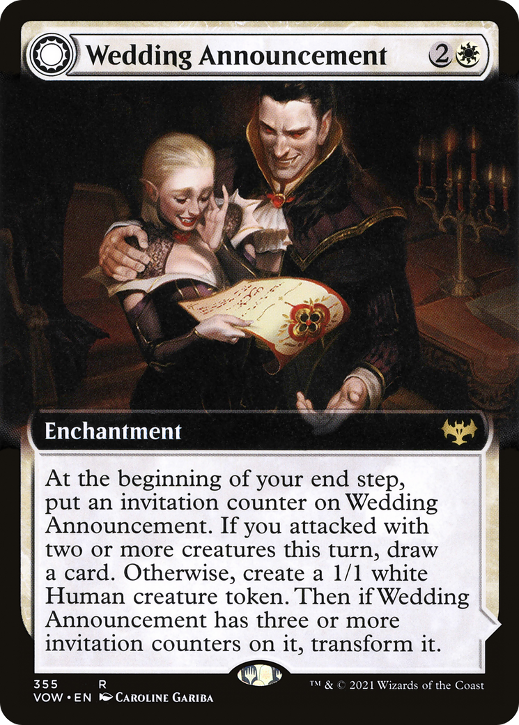 Wedding Announcement (Extended Art) (355) Foil - Innistrad: Crimson Vow