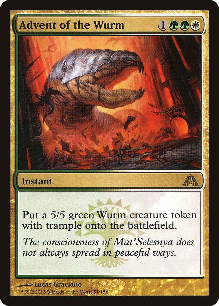 Advent of the Wurm (051) Foil - Dragon's Maze