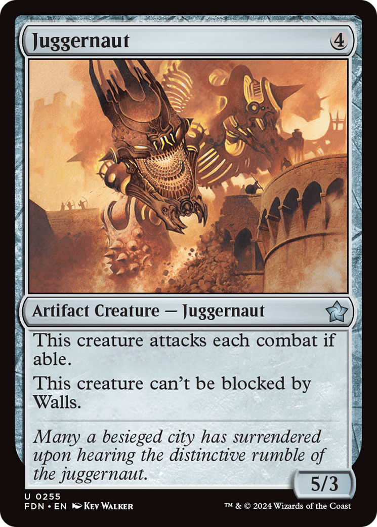 Juggernaut (255) Foil - Foundations