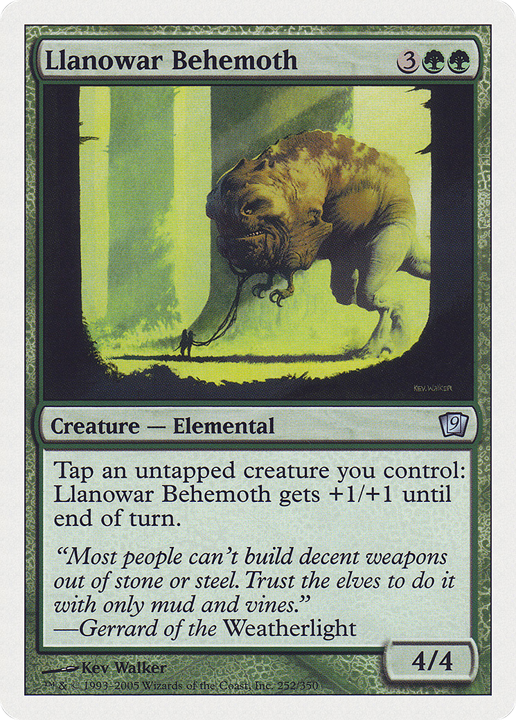 Llanowar Behemoth (252) Foil - Ninth Edition