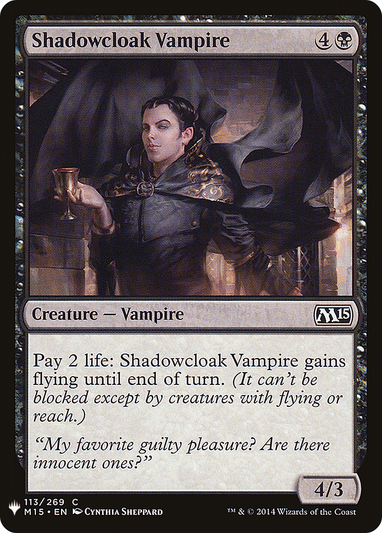 Shadowcloak Vampire (M15-113) - The List