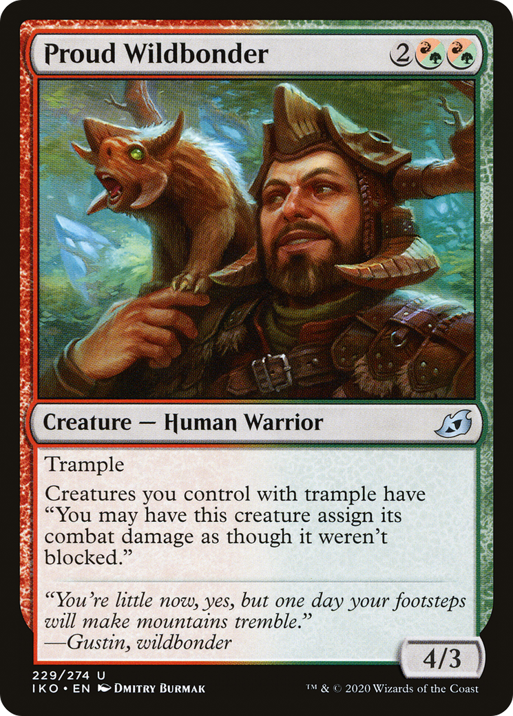 Proud Wildbonder (229) Foil - Ikoria: Lair of Behemoths