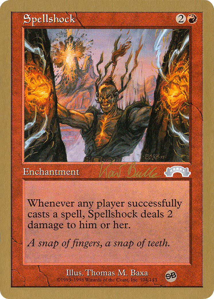Spellshock - 1999 Kai Budde (EXO) (SB) (Retro) - World Championship Decks 1999