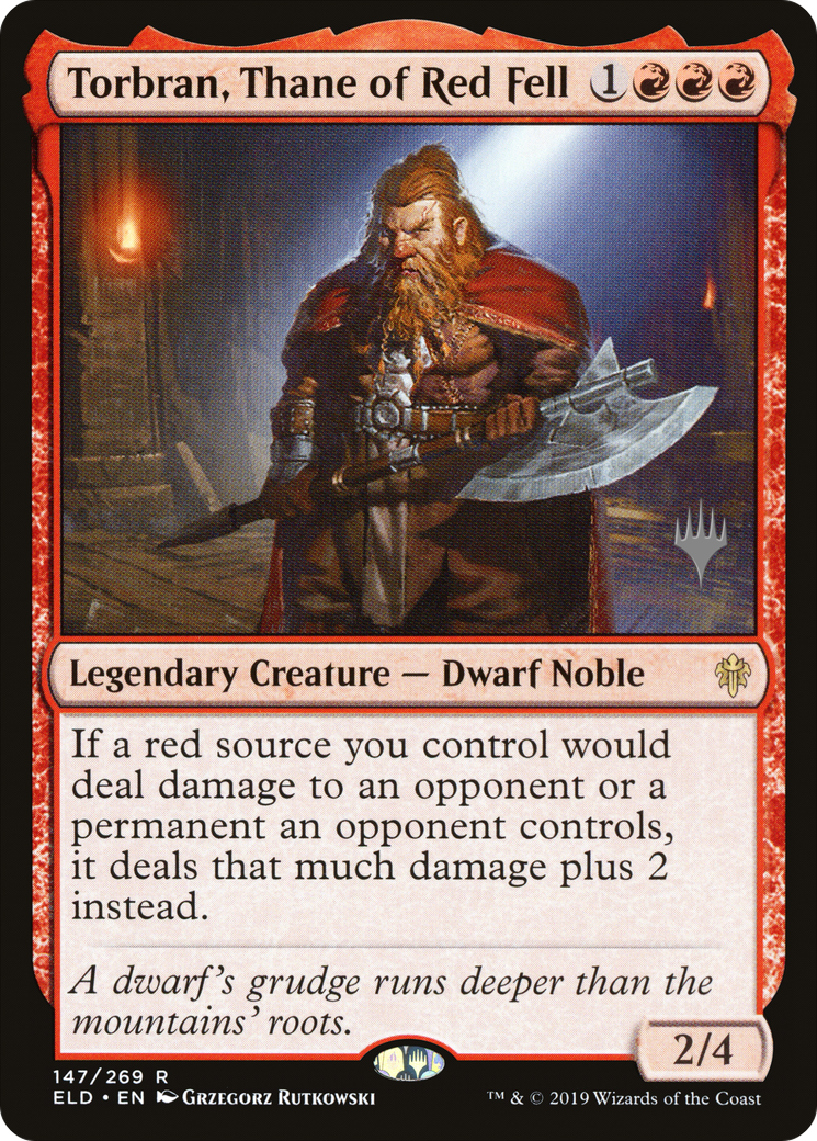 Torbran, Thane of Red Fell (147p) Foil - Throne of Eldraine Promos