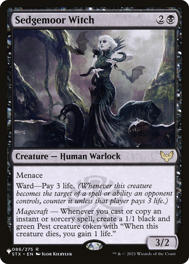 Sedgemoor Witch (STX-86) - The List