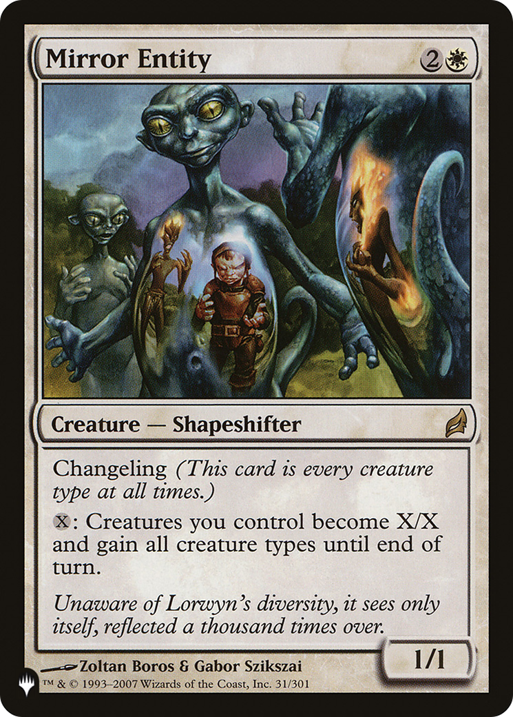 Mirror Entity (LRW-31) - The List