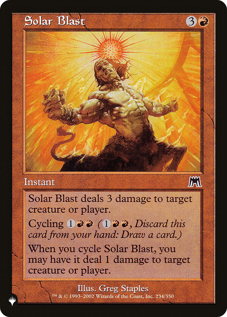 Solar Blast (Retro) (ONS-234) - The List