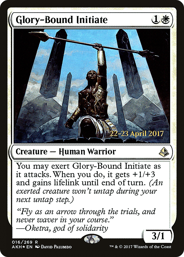 Glory-Bound Initiate (016) Foil - Amonkhet Promos