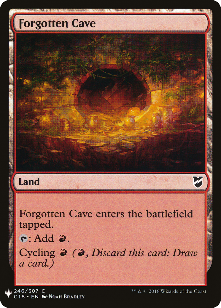 Forgotten Cave (C18-246) - The List