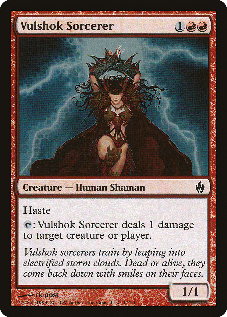 Vulshok Sorcerer (011) Foil - Premium Deck Series: Fire and Lightning