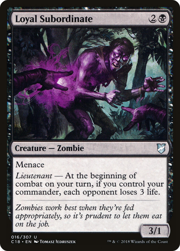 Loyal Subordinate (016) - Commander 2018