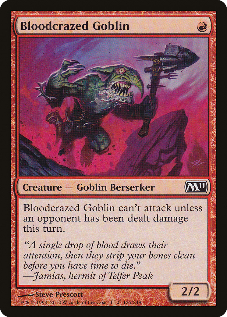 Bloodcrazed Goblin (125) - Magic 2011