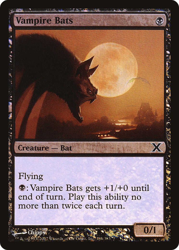 Vampire Bats (186) Foil - Tenth Edition