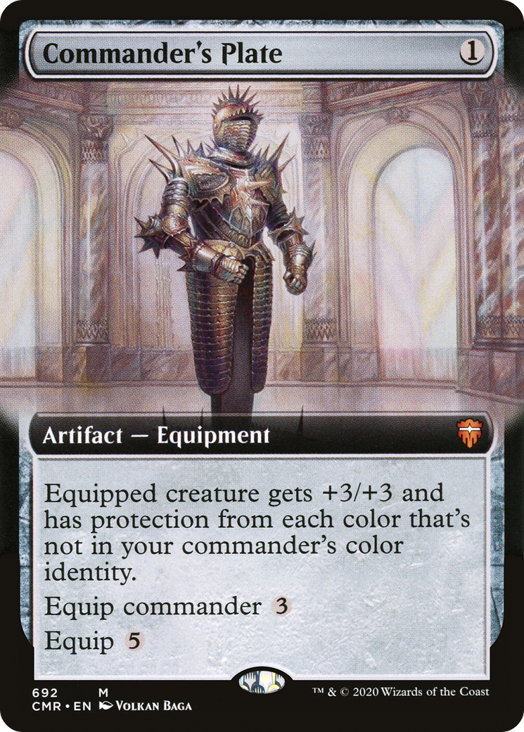 Commander's Plate (Extended Art) (692) - Commander Legends