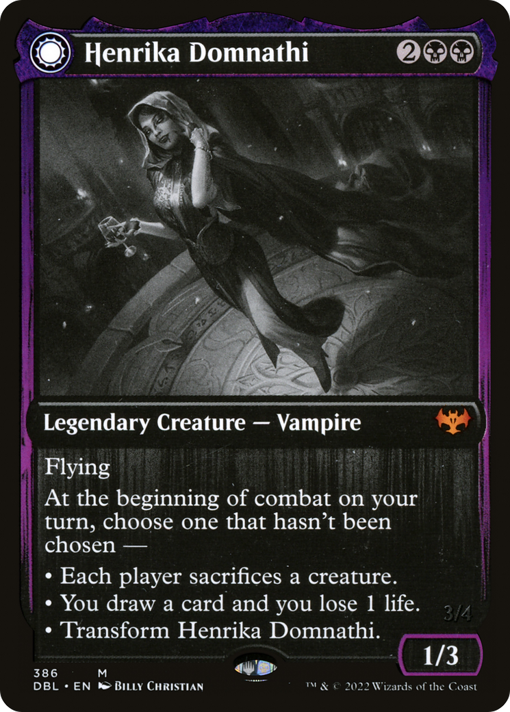 Henrika Domnathi // Henrika, Infernal Seer (386) - Innistrad: Double Feature
