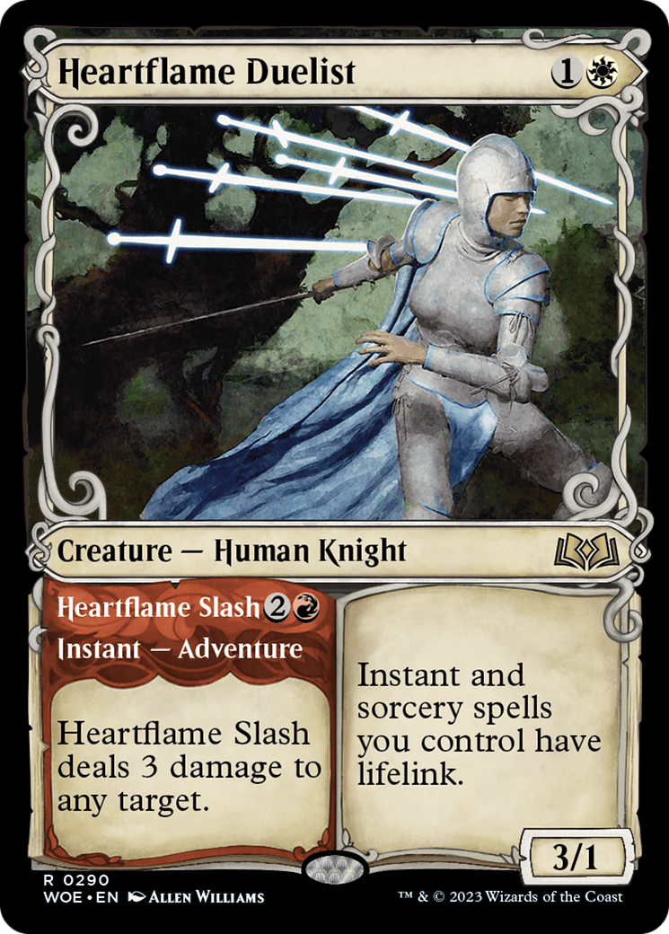 Heartflame Duelist // Heartflame Slash (Showcase) (290) Foil - Wilds of Eldraine