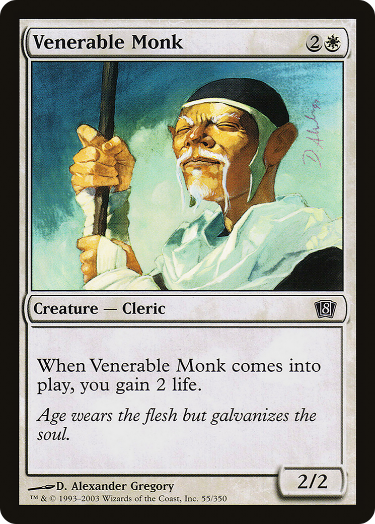 Venerable Monk (055) Foil - Eighth Edition