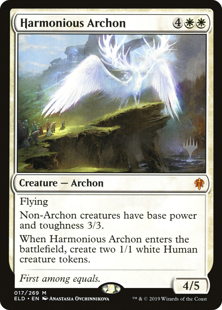 Harmonious Archon (17p) Foil - Throne of Eldraine Promos
