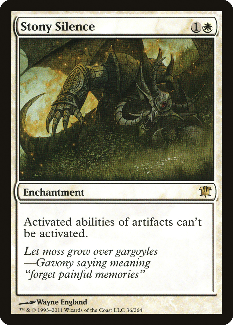 Stony Silence (036) Foil - Innistrad