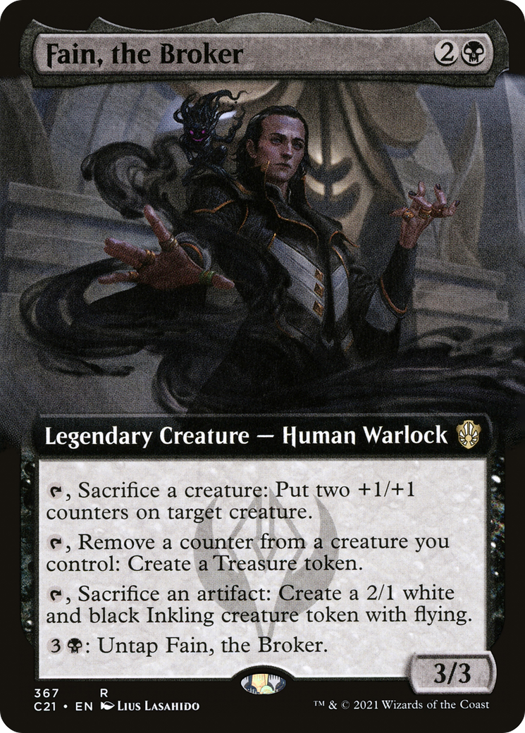 Fain, the Broker (Extended Art) (367) - Commander 2021