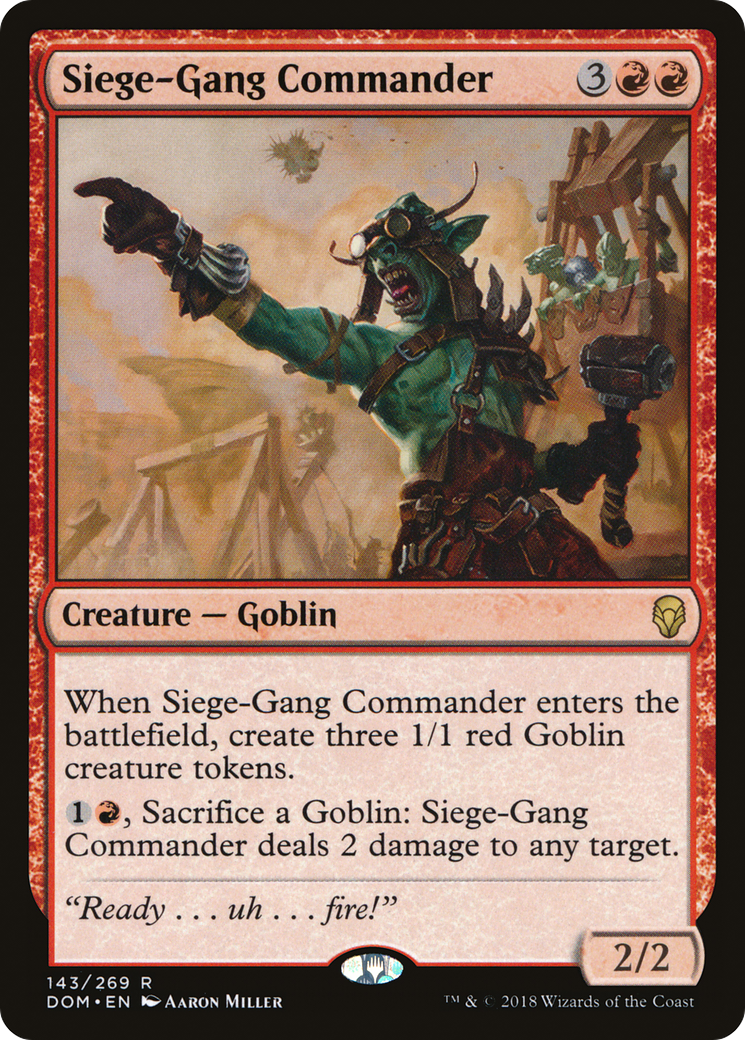 Siege-Gang Commander (143) - Dominaria