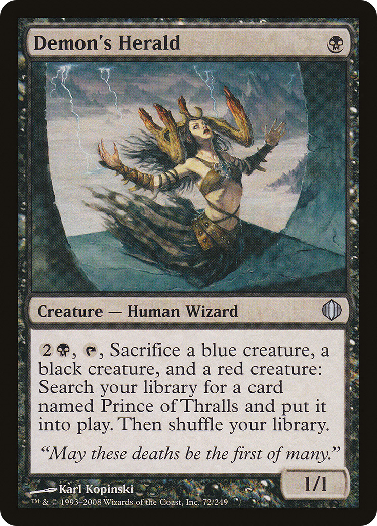 Demon's Herald (072) Foil - Shards of Alara
