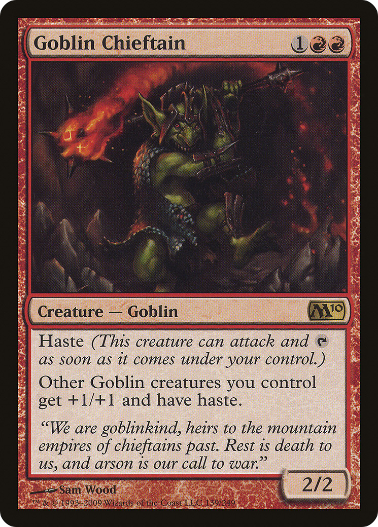 Goblin Chieftain (139) Foil - Magic 2010