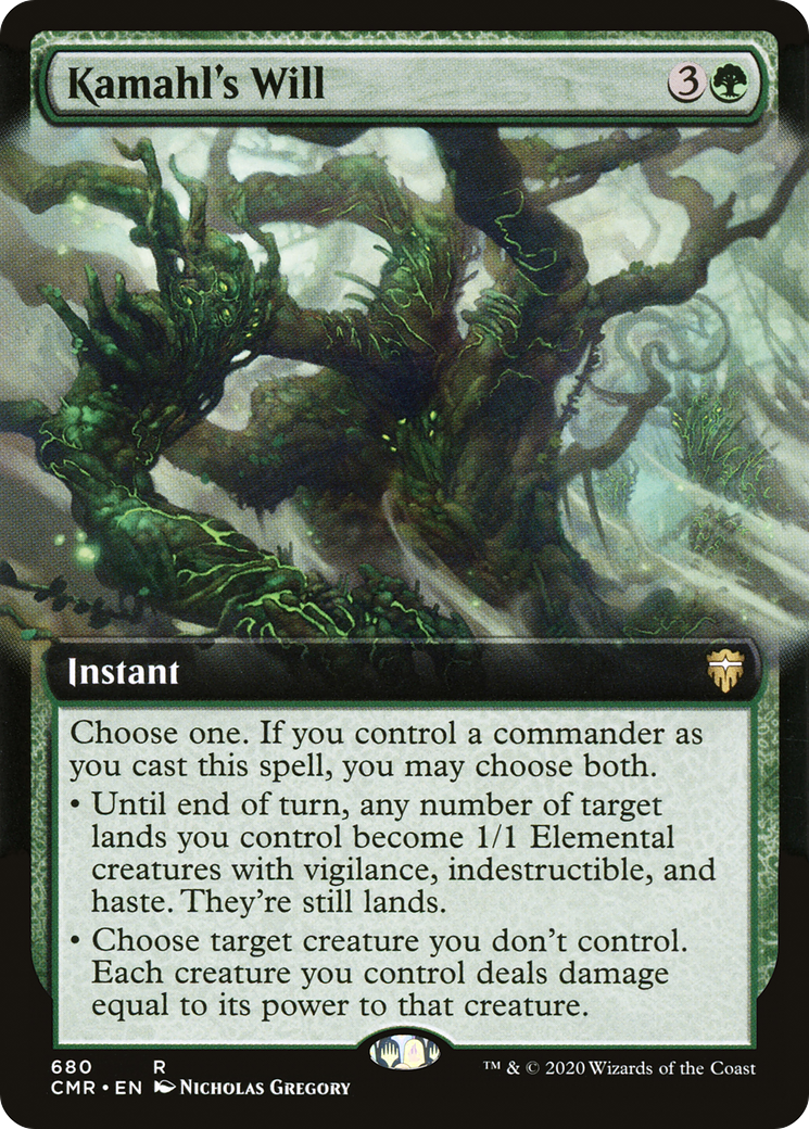 Kamahl's Will (Extended Art) (680) Foil - Commander Legends